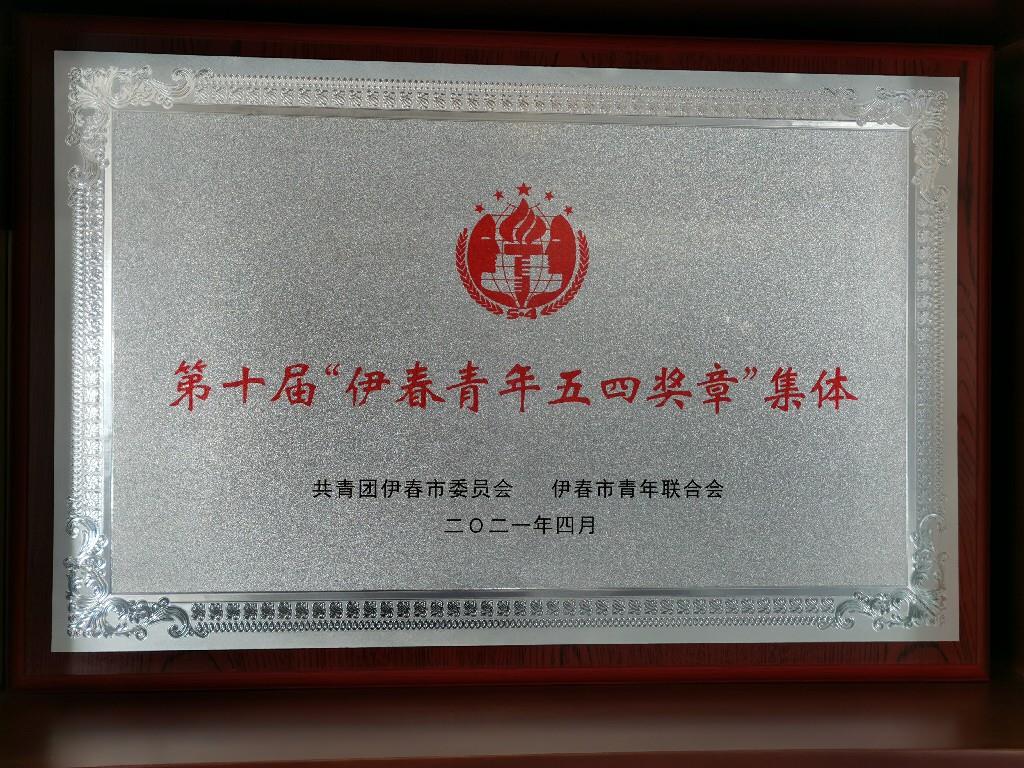 2021年伊春农商银行荣获第十届“伊春青年五四奖章”集体